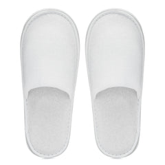 Registry Medium-Weight Cotton Terry Closed Toe Slippers, White