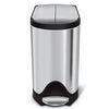 Simplehuman 2.6 Gallon Butterfly Step Can Wastebasket, Stainless Steel - SOLD OUT