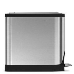 Simplehuman 2.6 Gallon Butterfly Step Can Wastebasket, Stainless Steel