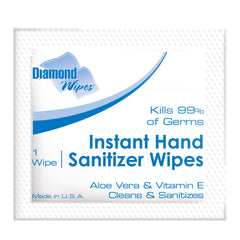 Single-Use Hand Sanitizing Wipes, Case of 1,000
