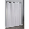 Hookless Embossed Moirè Fabric Shower Curtain, White, 71" W x 74" - SOLD OUT