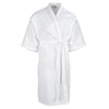 Registry Waffle Weave Kimono Collar Robe, White, 50" length