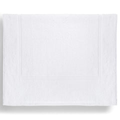 100% Ring-Spun Combed Cotton Bath Mat, White, 22" x 34"