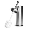 Home Basics Stainless Steel Toilet Bowl Brush and Caddy